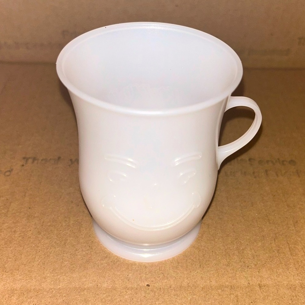 Vintage 1 Kool Aid Man Mug Cup Frosted Plastic Durable Retro New